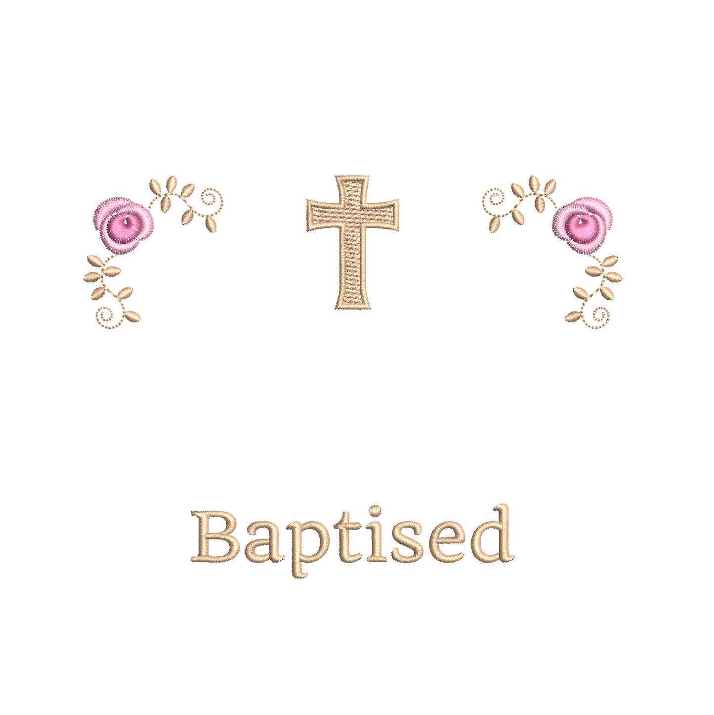 Baptism announcement template machine embroidery design by rosiedayembroidery.com