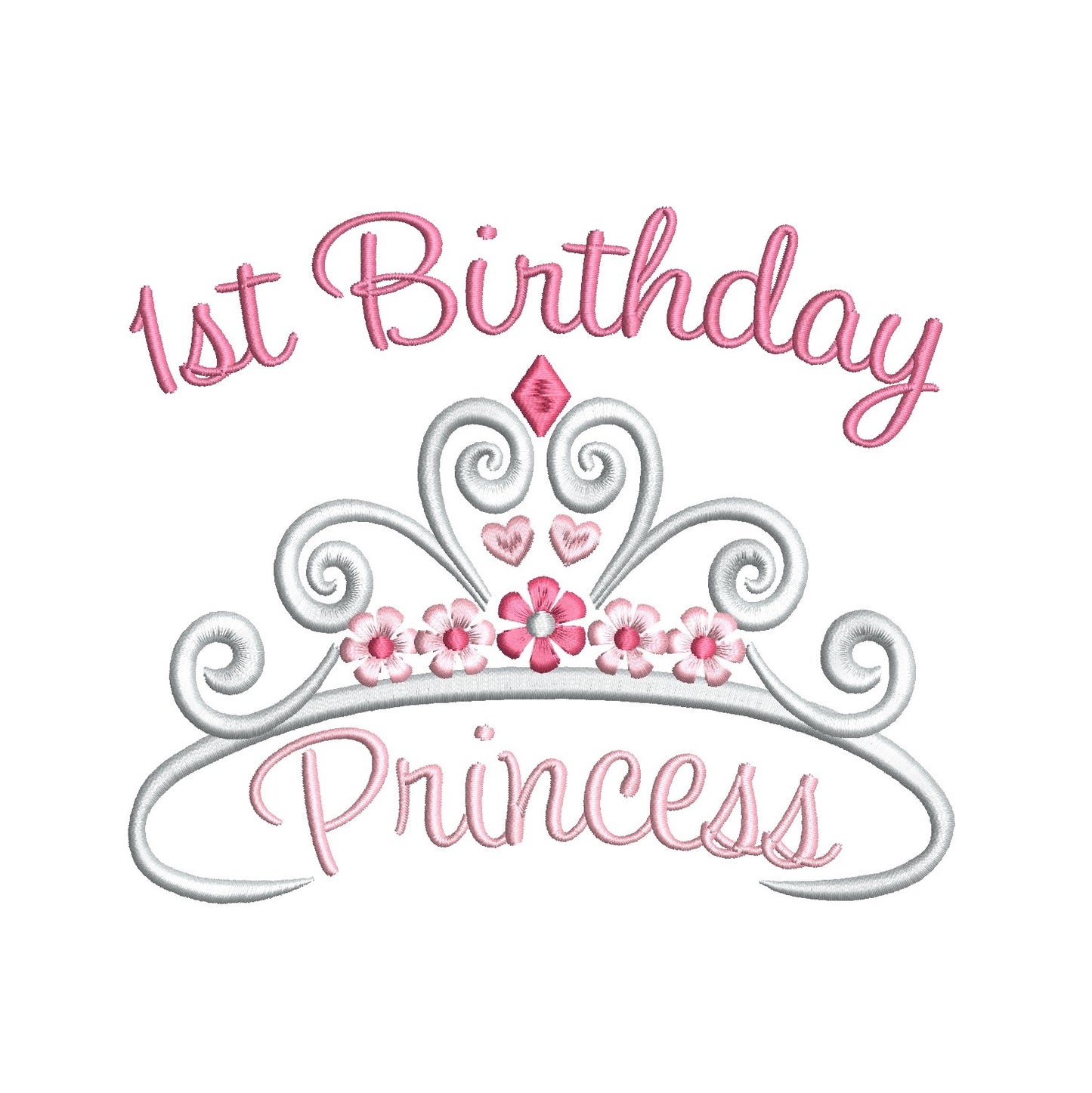 Princess crown machine embroidery design by rosiedayembroidery.com