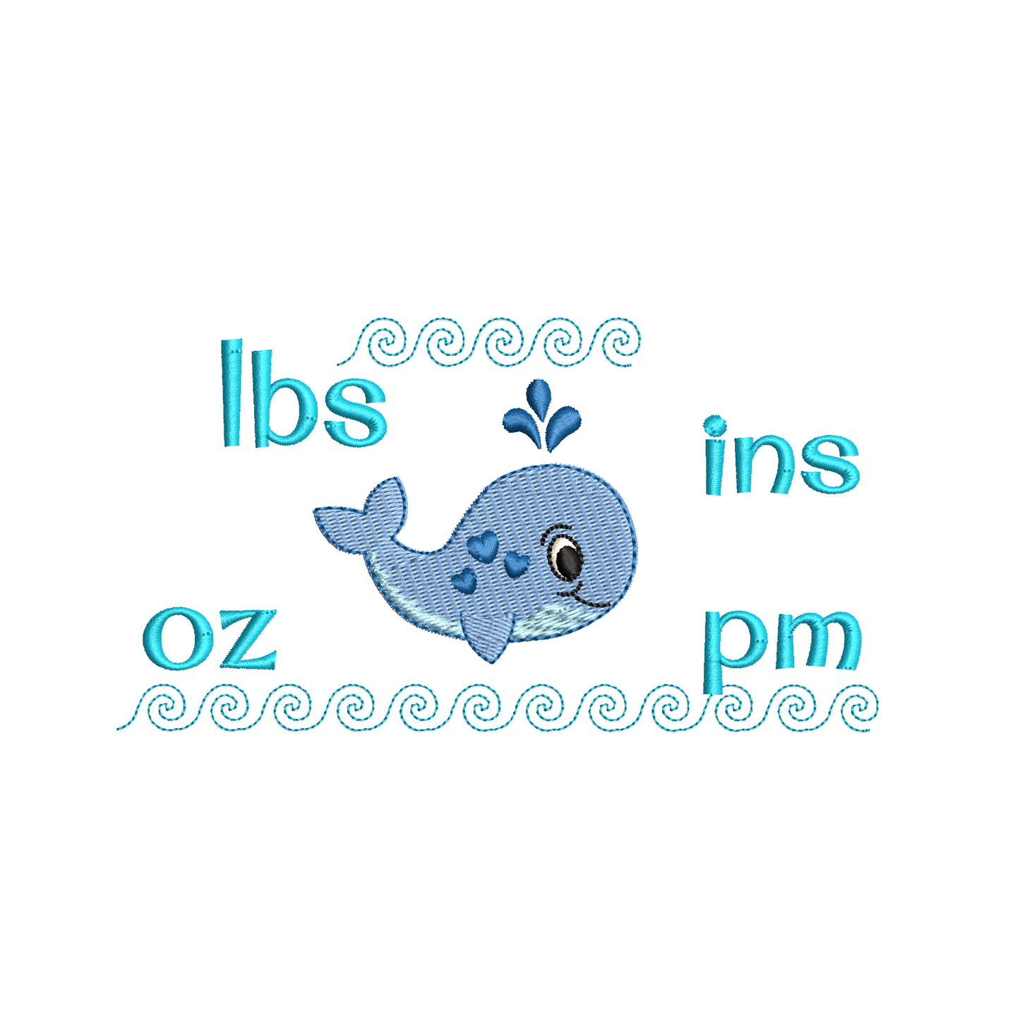 Baby birth template by rosiedayembroidery.com