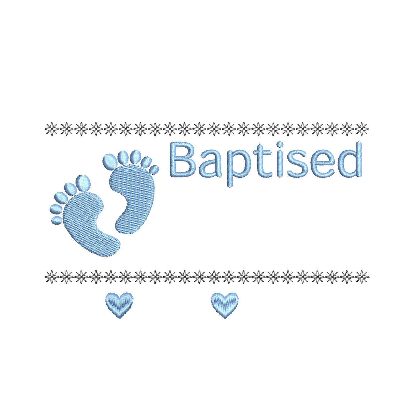 Baptism announcement template machine embroidery design by rosiedayembroidery.com