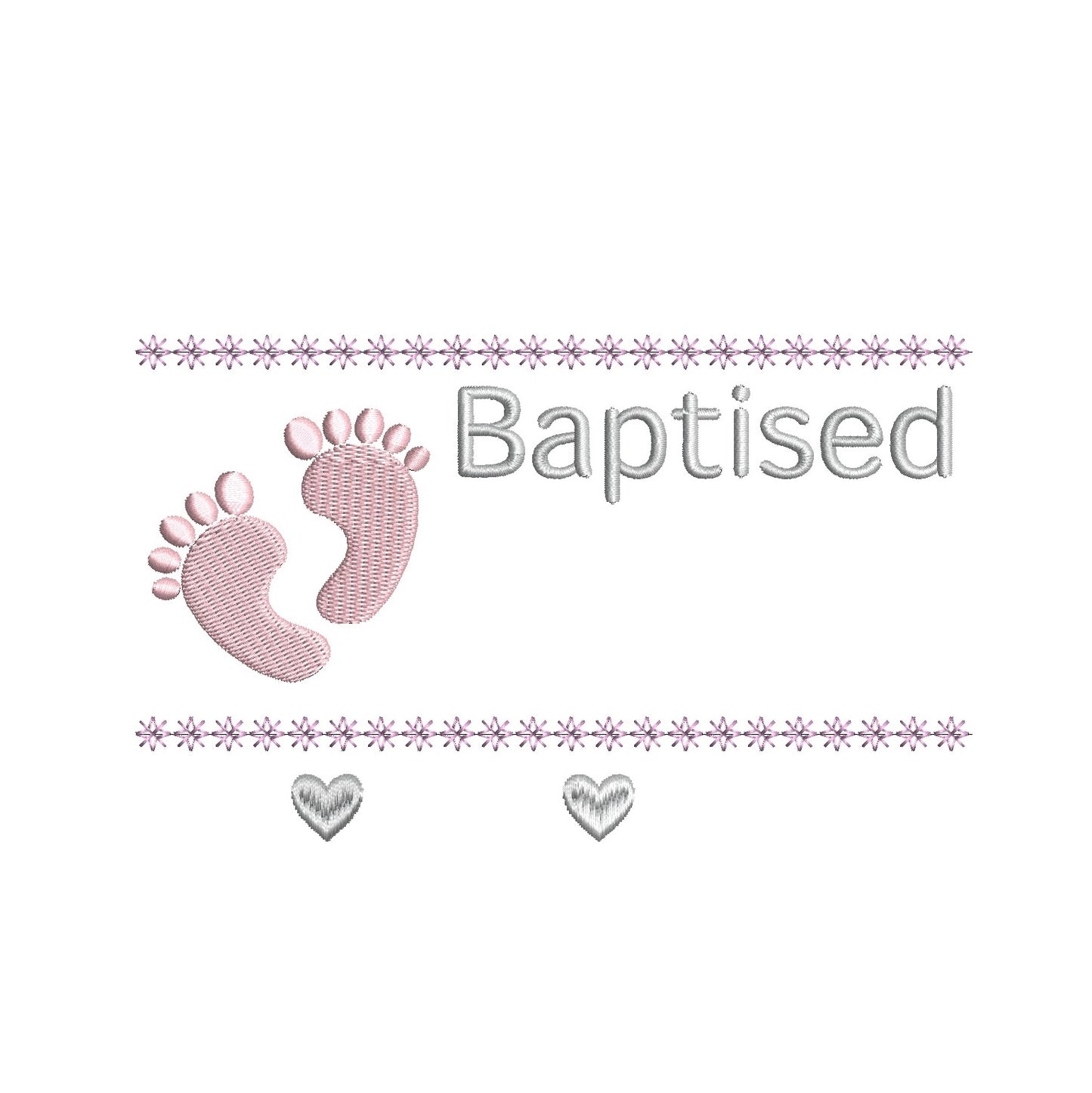 Baptism announcement template machine embroidery design by rosiedayembroidery.com