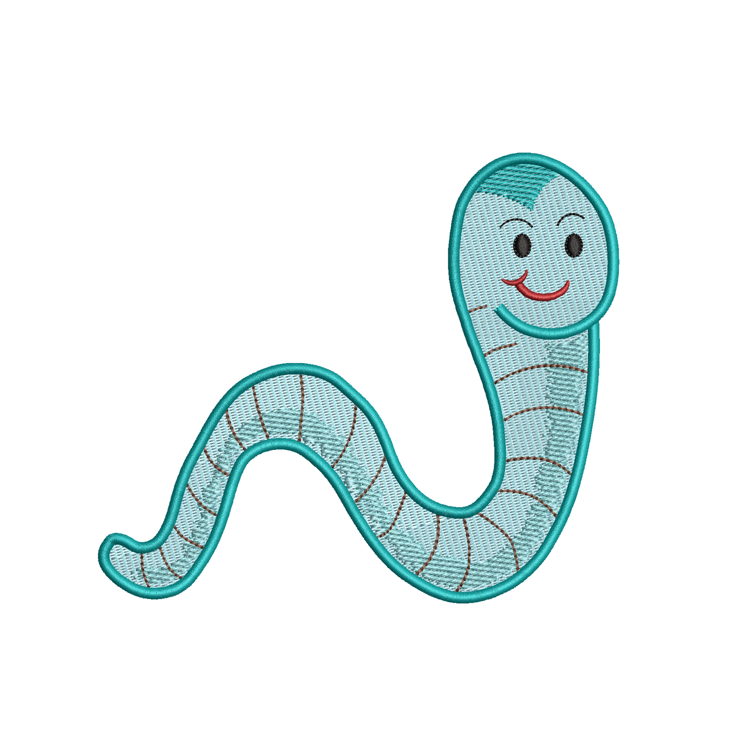 Baby snake machine embroidery designs by rosiedayembroidery.com