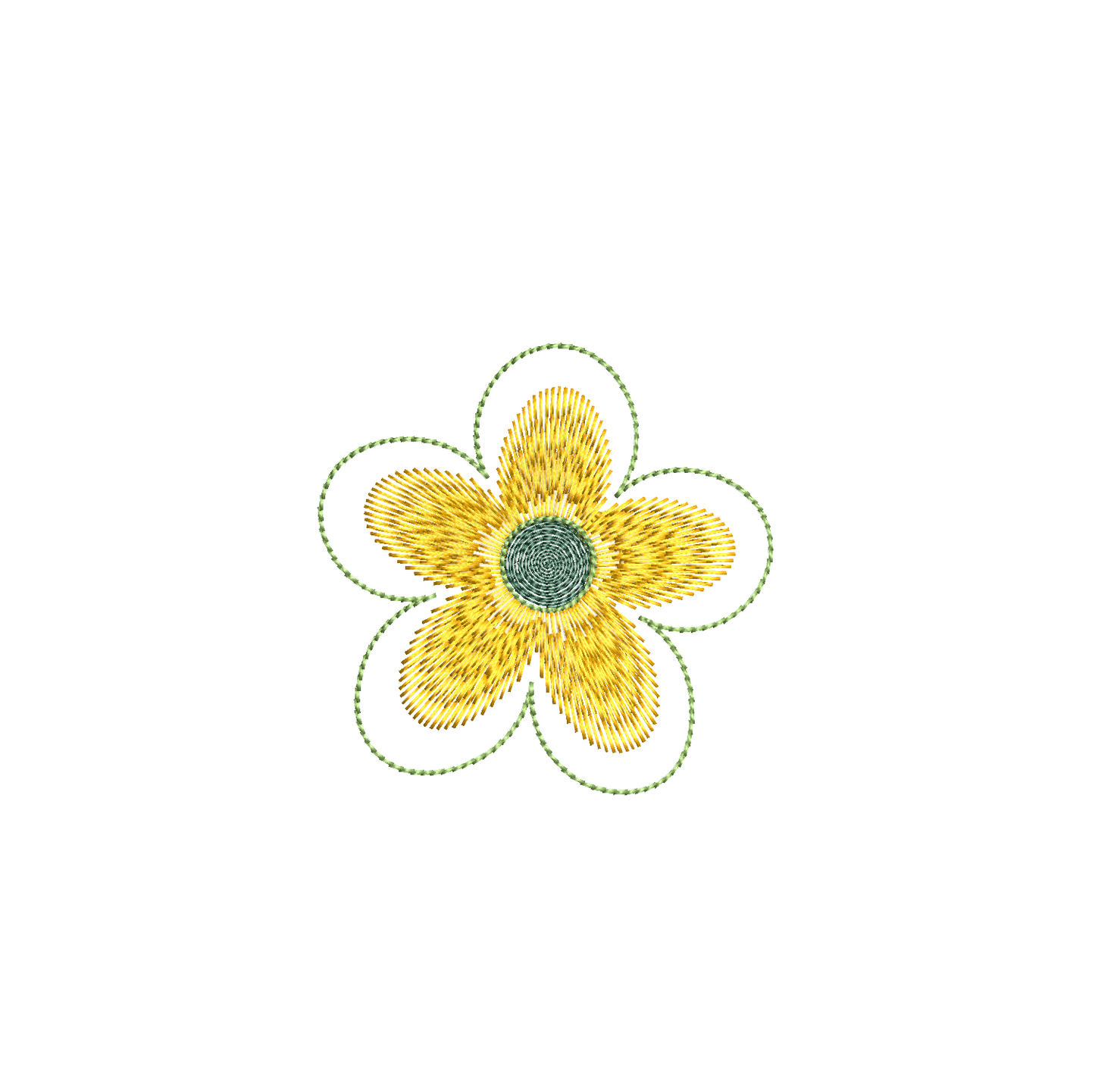 Floral Machine Embroidery Design by rosiedayembroidery.com