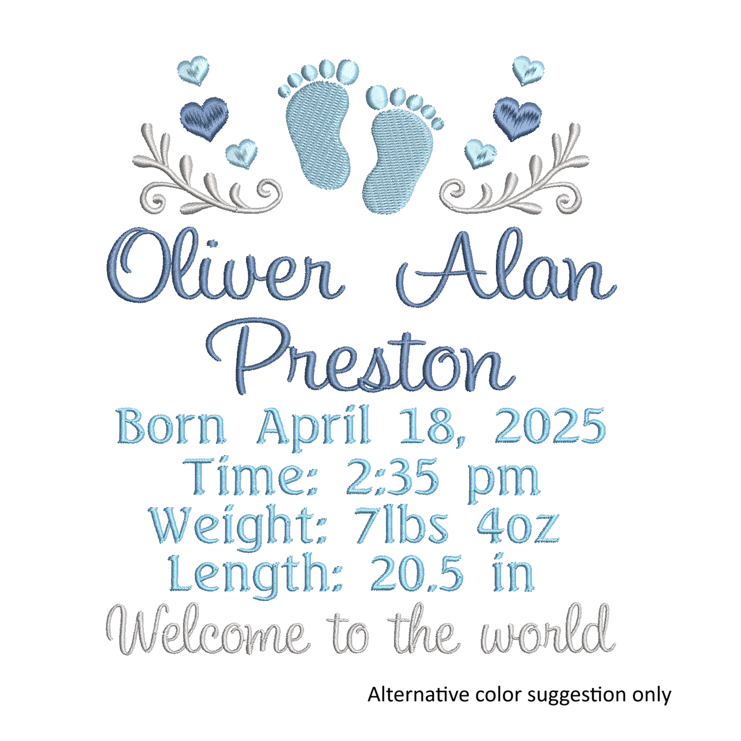 Baby Birth Announcement - Template (ST700-25)