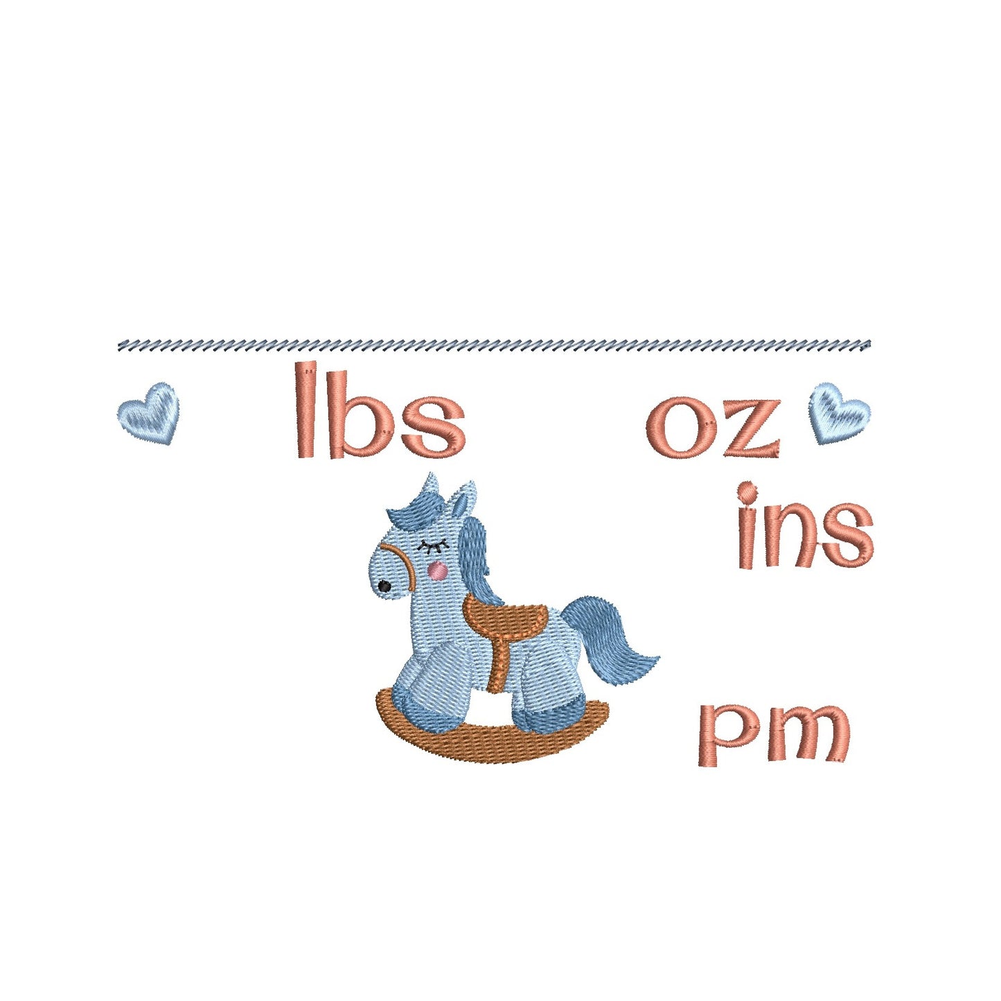 Baby birth announcement template machine embroidery design by rosiedayembroidery.com