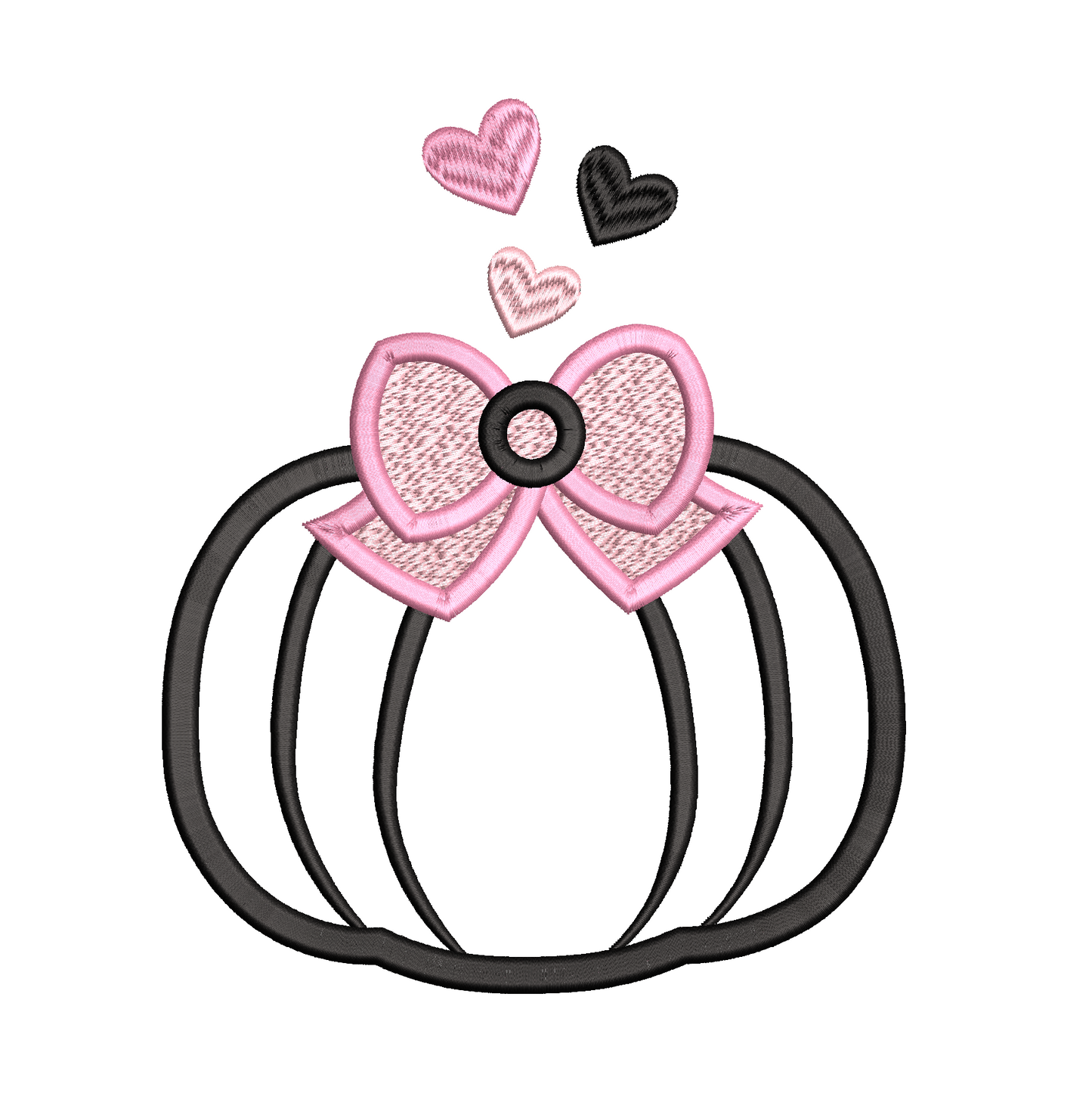 Halloween pumpkin applique machine embroidery design by rosiedayembroidery.com