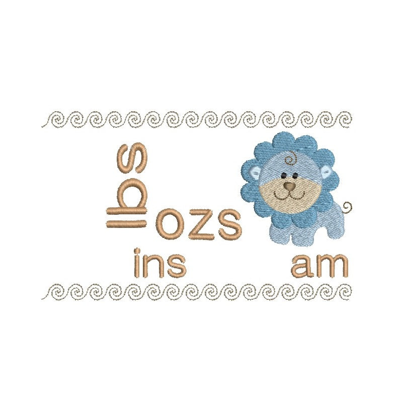 Baby birth announcement template machine embroidery design by rosiedayembroidery.com