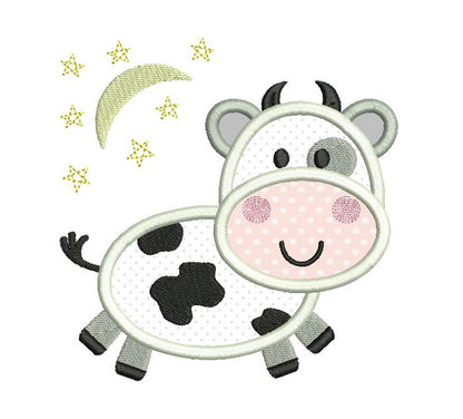 Cute Cow Applique (FA570-1)