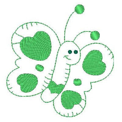 Butterfly machine embroidery design by embroiderytree.com