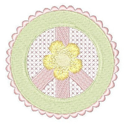 Peace Sign 1 - Embroidery Tree