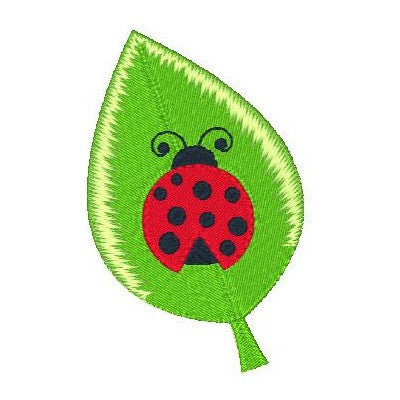 Ladybug machine embroidery design by embroiderytree.com