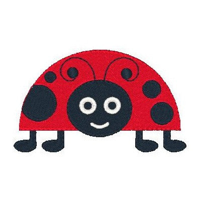 Ladybug machine embroidery design by embroiderytree.com