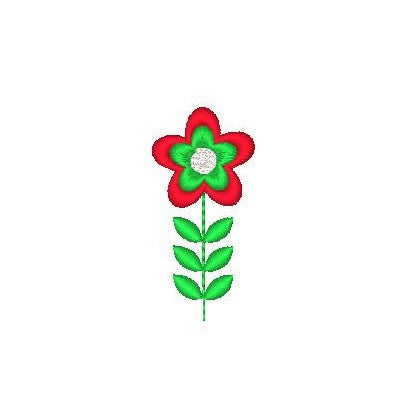 Ladybug machine embroidery design by embroiderytree.com