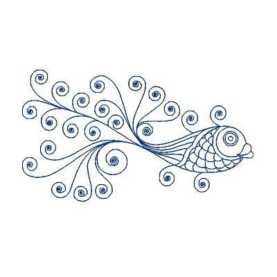 Exotic Fish -1 - Embroidery Tree