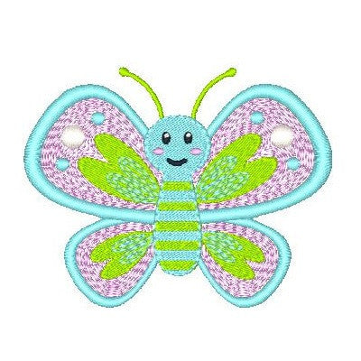 Butterfly machine embroidery design by embroiderytree.com