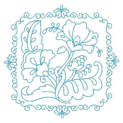 Les Fleurs Belle Biazze Quilt Blocks - 12 - Embroidery Tree