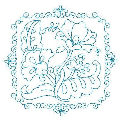 Les Fleurs Belle Biazze Quilt Blocks - 12 - Embroidery Tree
