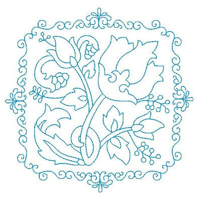 Les Fleurs Belle Biazze Quilt Blocks - Set 1 - Embroidery Tree
 - 4