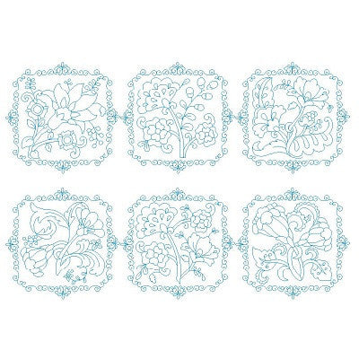 Les Fleurs Belle Biazze Quilt Blocks - Set 2 - Embroidery Tree
- 1