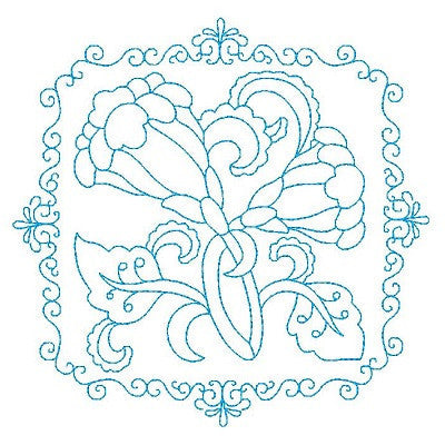 Les Fleurs Belle Biazze Quilt Blocks - 9 - Embroidery Tree