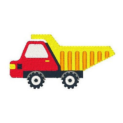 Tipper truck machine embroidery design by embroiderytree.com