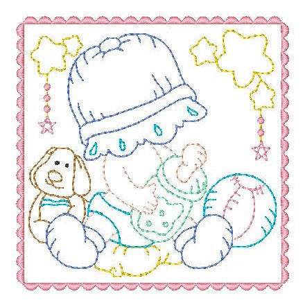 Sunbonnet Baby Blocks - 4 - Embroidery Tree
