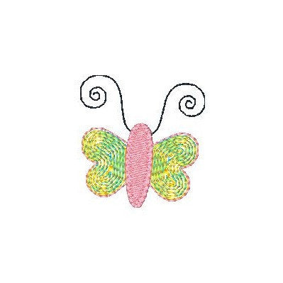 Butterfly machine embroidery design by rosiedayembroidery.com