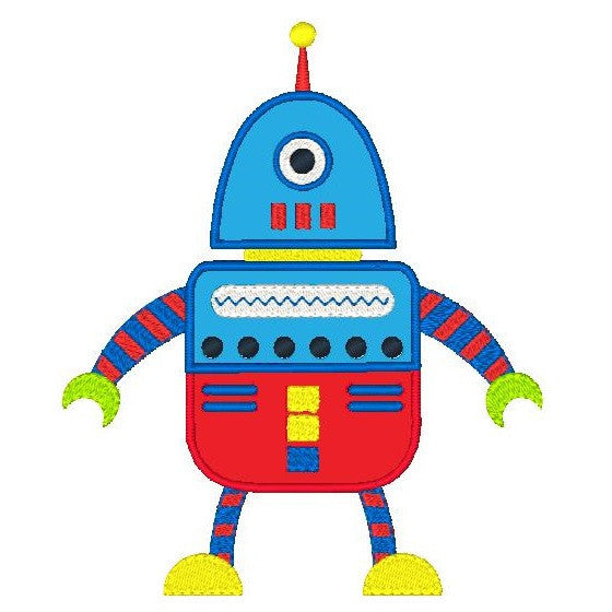 Robot applique machine embroidery design by rosiedayembroidery.com