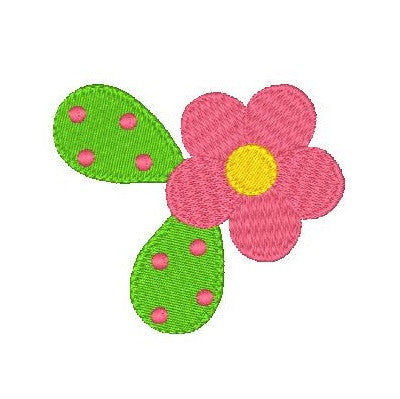 Floral Machine Embroidery Design by rosiedayembroidery.com