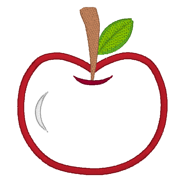 Picnic apple applique machine embroidery design by rosiedayembroidery.com