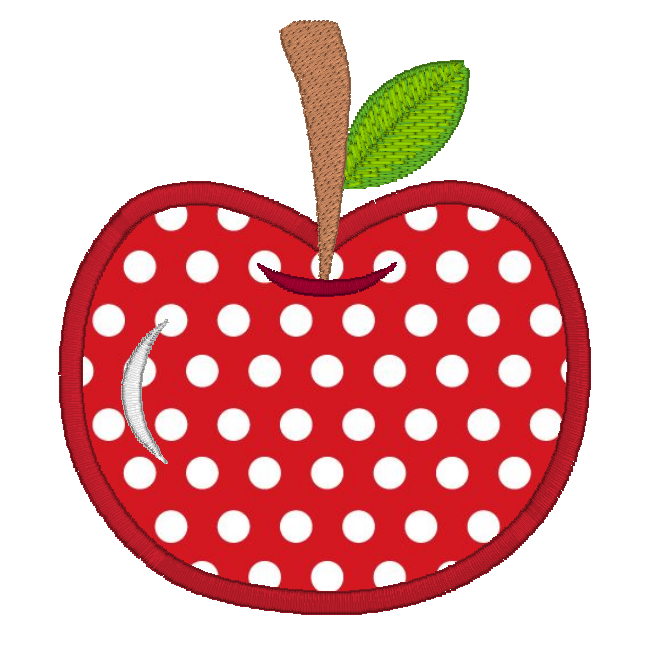 Picnic apple applique machine embroidery design by rosiedayembroidery.com