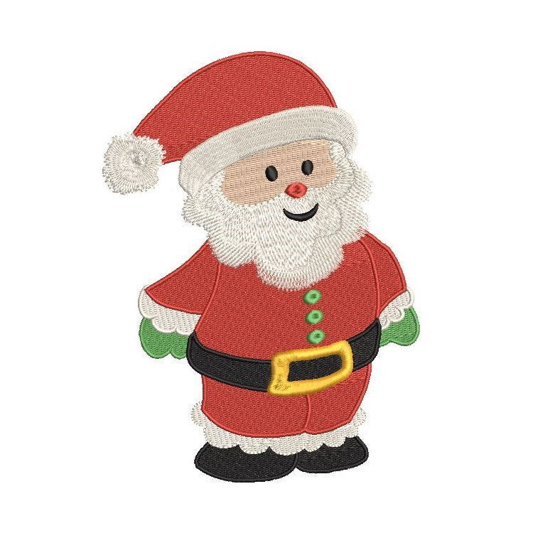 Santa Claus machine embroidery design by rosiedayembroidery.com