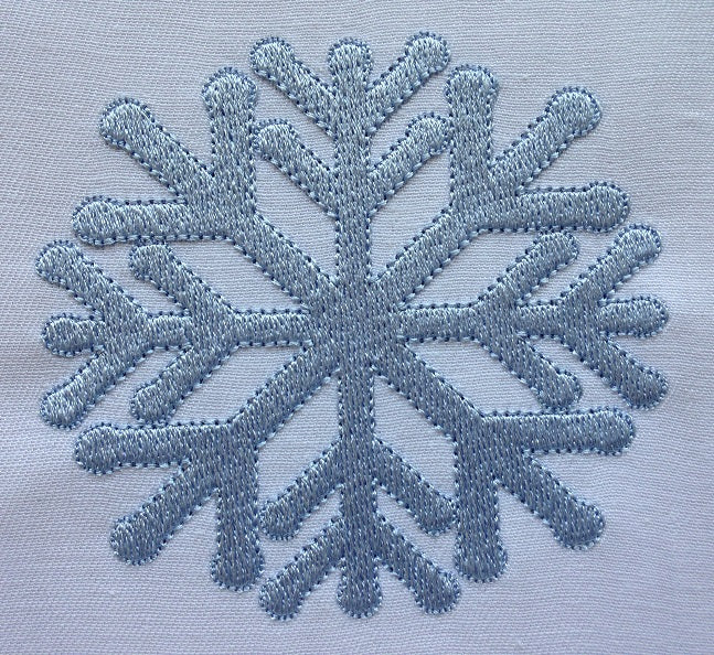 Christmas snowflake machine embroidery design by rosiedayembroidery.com