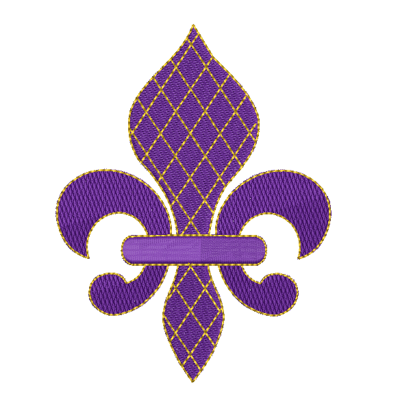 Fleur de Lis machine embroidery design by rosiedayembroidery.com