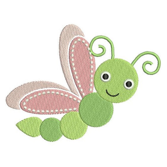 Cute butterfly machine embroidery design by rosiedayembroidery.com