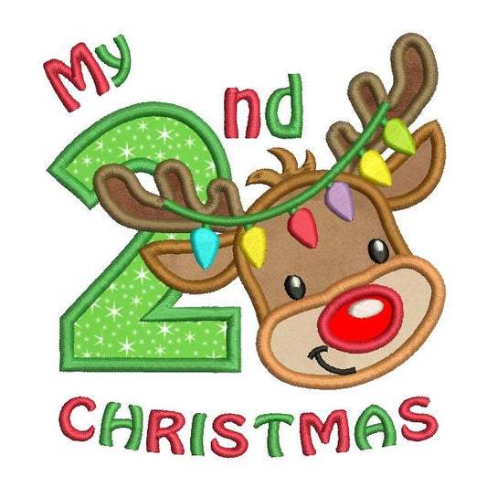 My 2nd Christmas Applique Machine Embroidery Design by rosiedayembroidery.com