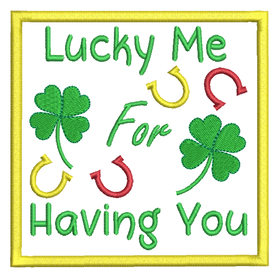 St Patrick's Day applique machine embroidery design by rosiedayembroidery.com