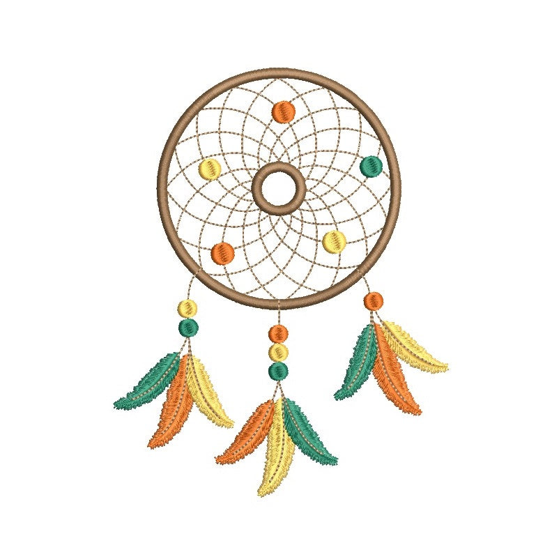 Dream Catcher machine embroidery design by rosiedayembroidery.com