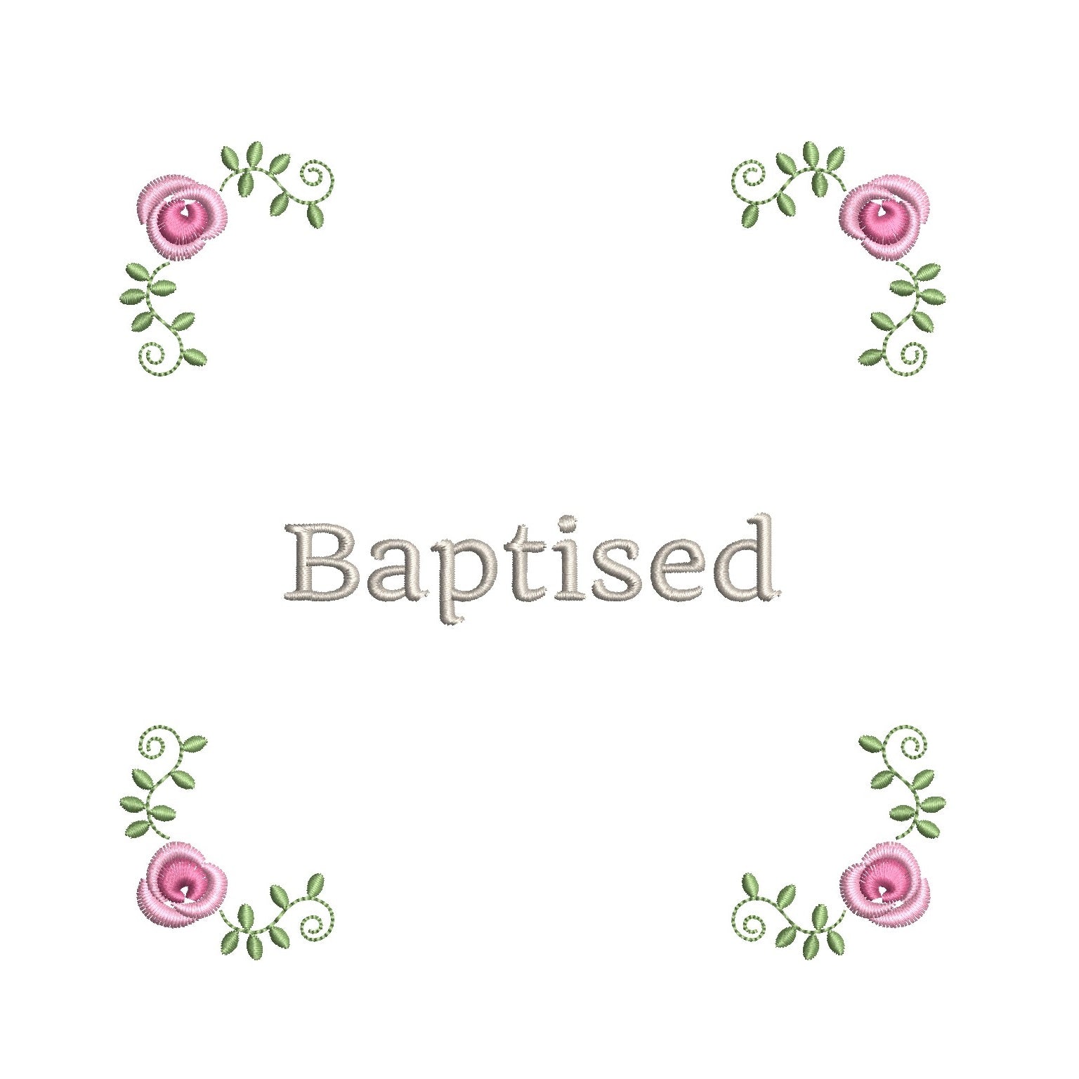 Baptism announcement template machine embroidery design by rosiedayembroidery.com