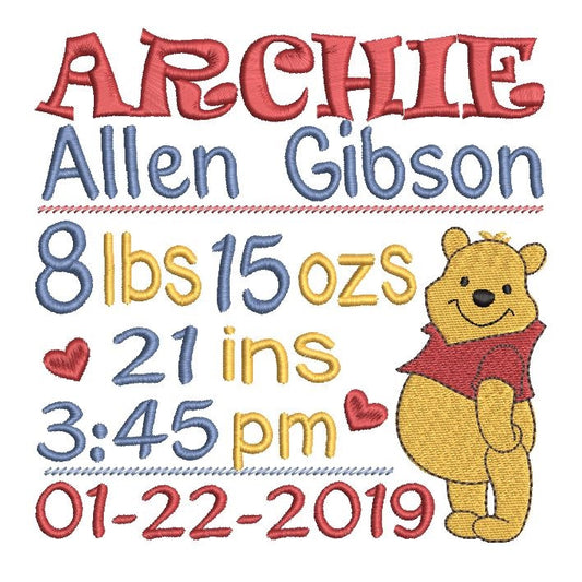 Baby Birth Announcement - Template (ST609-23)