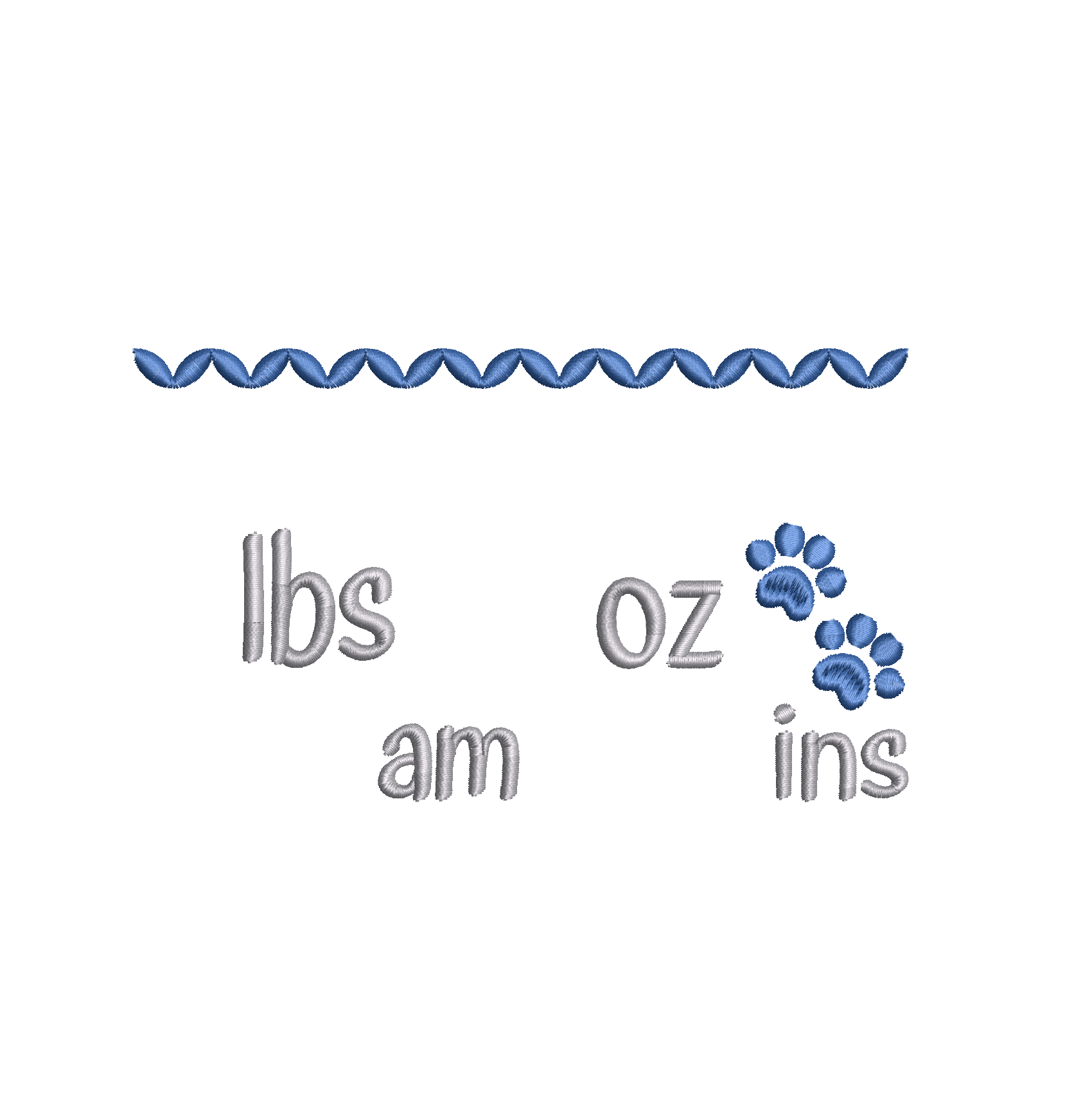 Baby birth announcement machine embroidery design by rosiedayembroidery.com