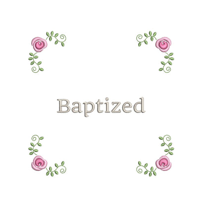 Baptism announcement template machine embroidery design by rosiedayembroidery.com