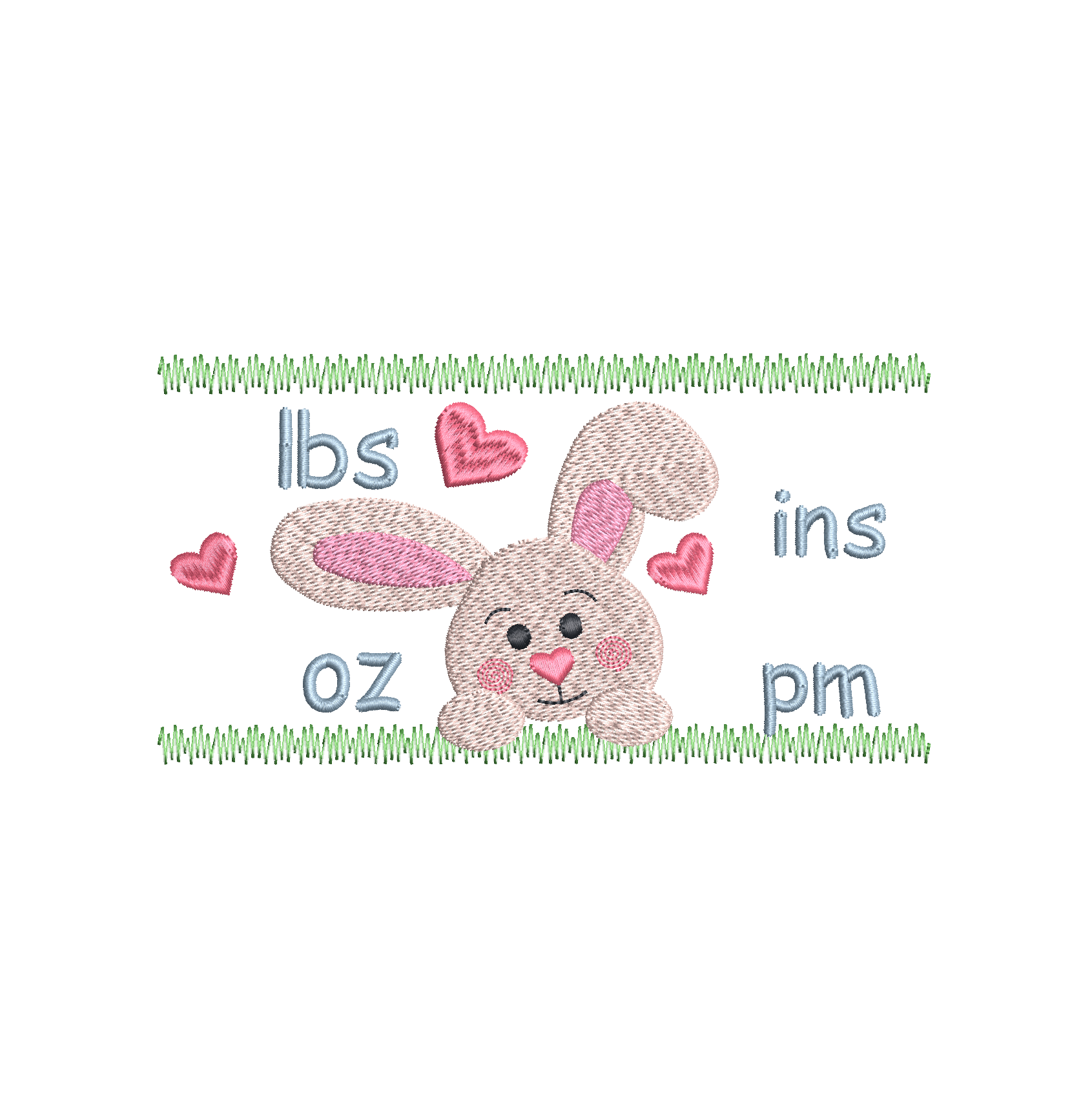Baby birth announcement template machine embroidery design by rosiedayembroidery.com