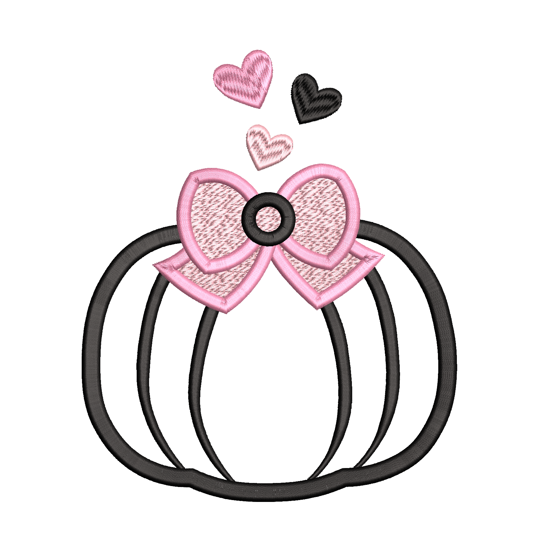 Halloween pumpkin applique machine embroidery design by rosiedayembroidery.com