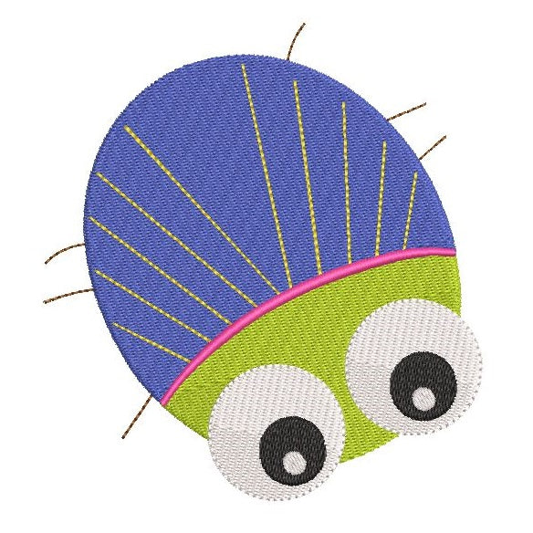 Cute bug machine embroidery design by rosiedayembroidery.com