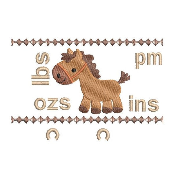 Baby birth announcement template machine embroidery design by rosiedayembroidery.com