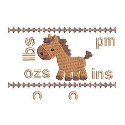 Baby birth announcement template machine embroidery design by rosiedayembroidery.com
