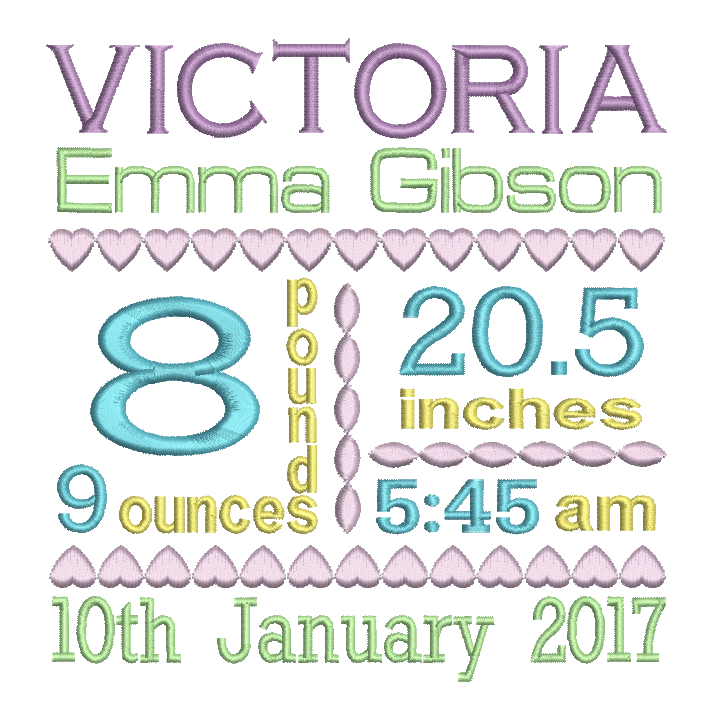 Birth Announcement - Template (FT509-1)