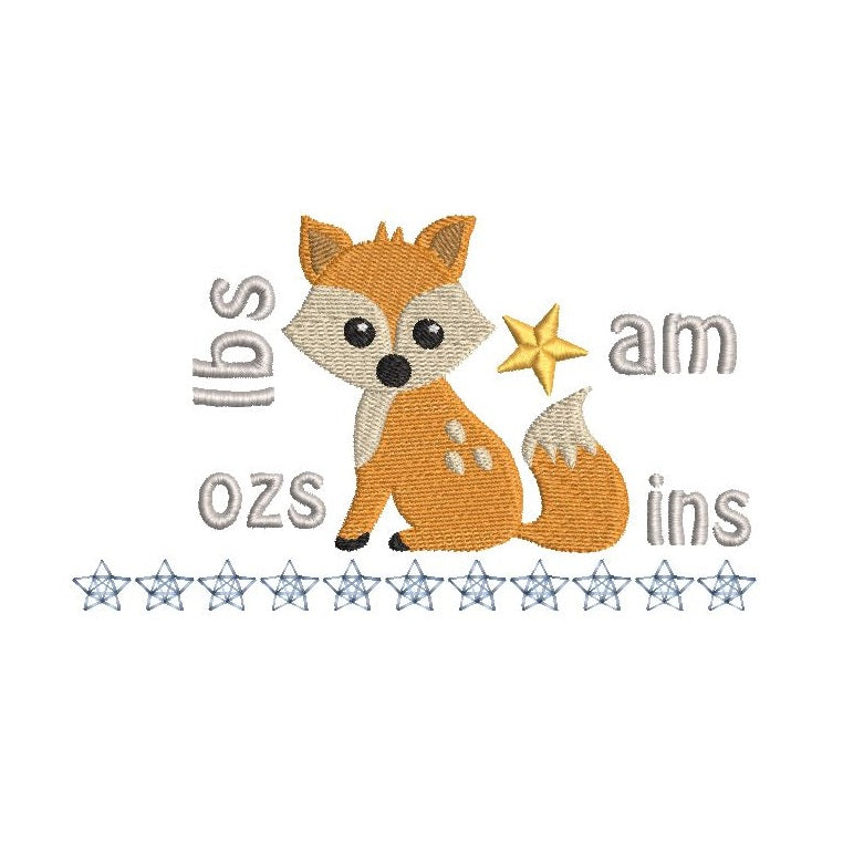 Baby birth announcement template by rosiedayembroidery.com