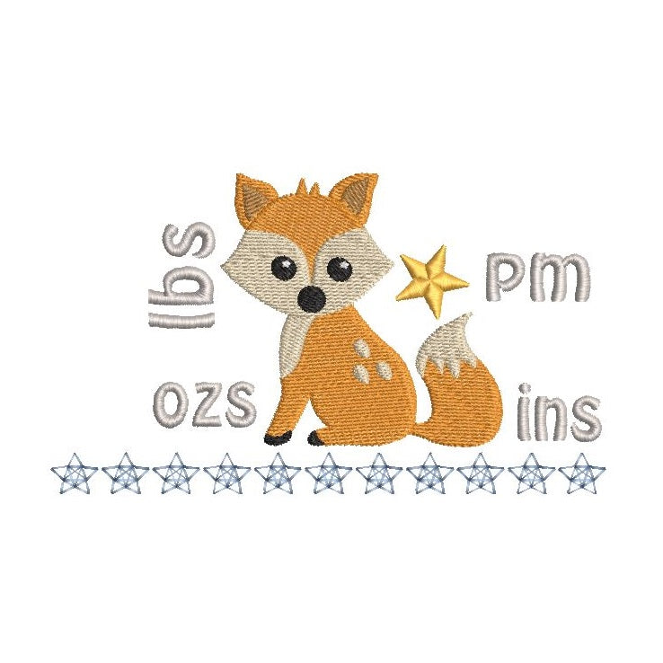 Baby birth announcement template by rosiedayembroidery.com